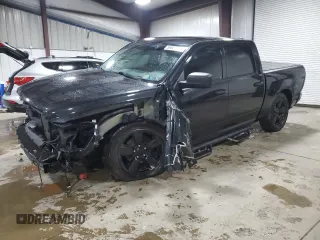 2018 Ram 1500 Tradesman with VIN 1C6RR7KT2JS155532, listed as a Copart auction lot 58009565 with 82,552 mi miles and Salvage title. Bid and sale history available at DreamBid. Image 1.