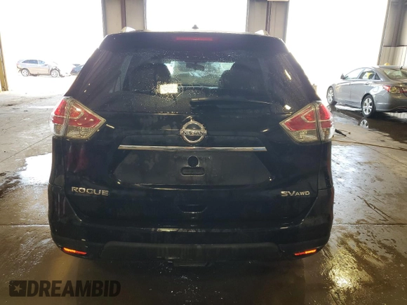 2015 Nissan Rogue SV with VIN KNMAT2MV0FP539344, listed as a Copart auction lot 54203685 with 173,041 mi miles and Salvage Title. Bid and sale history available at carsss.com. Image 6.
