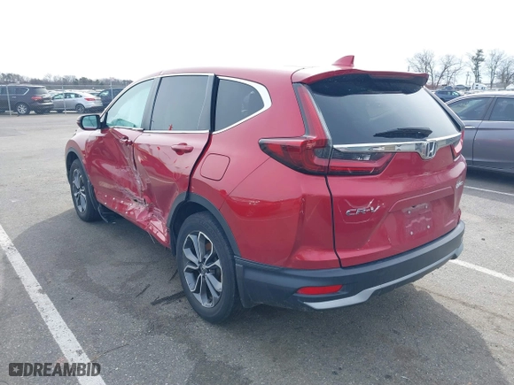 2021 Honda CR-V EX-L with VIN 2HKRW2H87MH659245, listed as a IAAI auction lot 41586789 with 100,279 mi miles. Bid and sale history available at carsss.com. Image 3.