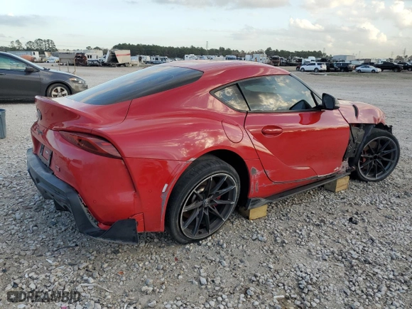 2023 Toyota GR Supra 3.0 with VIN WZ1DB0G02PW055205, listed as a Copart auction lot 84748904 with 0 mi miles and Clean Title. Bid and sale history available at carsss.com. Image 3.