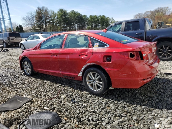 2017 Hyundai Sonata 2.4L with VIN 5NPE24AF1HH541003, listed as a Copart auction lot 52956185 with 86,756 mi miles and Salvage Title. Bid and sale history available at carsss.com. Image 2.