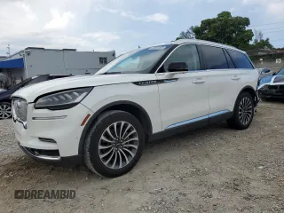 2023 Lincoln Aviator Reserve z VIN 5LM5J7WC8PGL12008, wystawiony jako Copart lot #58531465 z przebiegiem 22 068 mil mil oraz Szkoda całkowita • Salvage title. Historia ofert i sprzedaży dostępna na DreamBid. Obrazek 1.