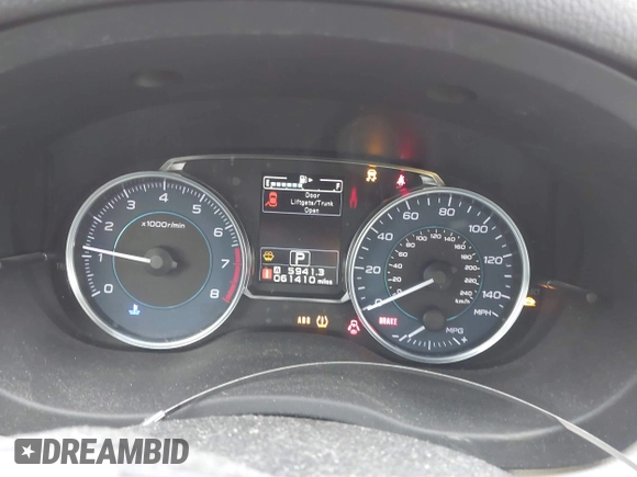 2016 Subaru Impreza Special Sports Limited with VIN JF1GPAU69G8226800, listed as a IAAI auction lot 41757516 with 61,410 mi miles and . Bid and sale history available at DreamBid. Image 7.