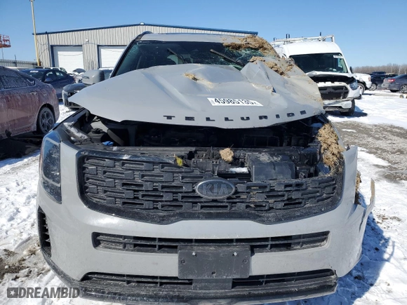 2021 Kia Telluride EX with VIN 5XYP3DHC8MG191114, listed as a Copart auction lot 45985135 with 77,286 mi miles and Salvage Title. Bid and sale history available at carsss.com. Image 5.