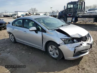 2015 Honda Civic Sedan LX with VIN 19XFB2F59FE206405, listed as a Copart auction lot 51290785 with 174,936 mi miles and Salvage Title. Bid and sale history available at carsss.com. Image 4.