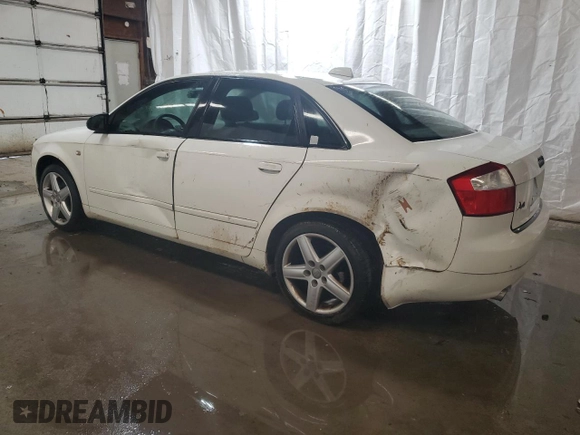 2004 Audi A4 1.8T with VIN WAULC68E64A258642, listed as a Copart auction lot 74793374 with 119,552 mi miles and Salvage Title. Bid and sale history available at carsss.com. Image 2.