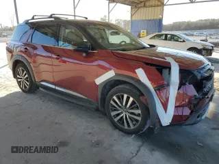 2022 Nissan Pathfinder Platinum z VIN 5N1DR3DH7NC216230, wystawiony jako Copart lot #88893445 z przebiegiem 76 838 mil mil oraz Szkoda całkowita • Salvage title. Historia ofert i sprzedaży dostępna na DreamBid. Obrazek 4.