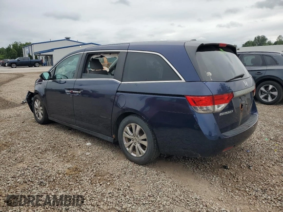 2014 Honda Odyssey EX-L with VIN 5FNRL5H61EB015958, listed as a Copart auction lot 62747765 with Not provided miles and Salvage title. Bid and sale history available at DreamBid. Image 2.