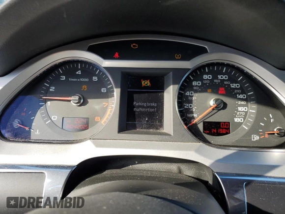 2009 Audi A6 Prestige with VIN WAUWG74F69N013040, listed as a Copart auction lot 43866685 with 141,984 mi miles and Salvage title. Bid and sale history available at DreamBid. Image 9.