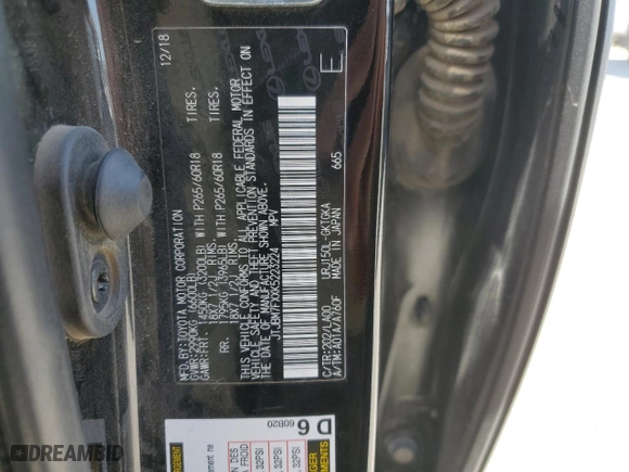 2019 Lexus GX with VIN JTJBM7FXXK5223224, listed as a Copart auction lot 45539785 with 73,418 mi miles and Salvage Title. Bid and sale history available at carsss.com. Image 13.