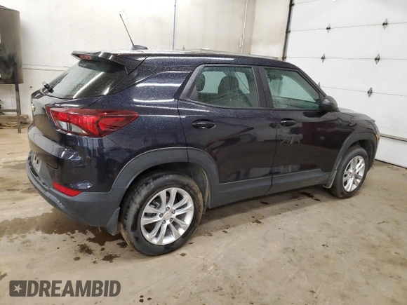 2021 Chevrolet TrailBlazer LS with VIN KL79MNSLXMB137101, listed as a Copart auction lot 78218284 with 25,975 mi miles and Salvage Title. Bid and sale history available at carsss.com. Image 3.
