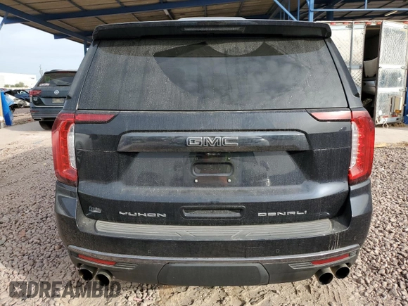 2023 GMC Yukon Denali Ultimate with VIN 1GKS2EKL7PR381606, listed as a Copart auction lot 43817325 with 27,272 mi miles and Salvage Title. Bid and sale history available at carsss.com. Image 6.