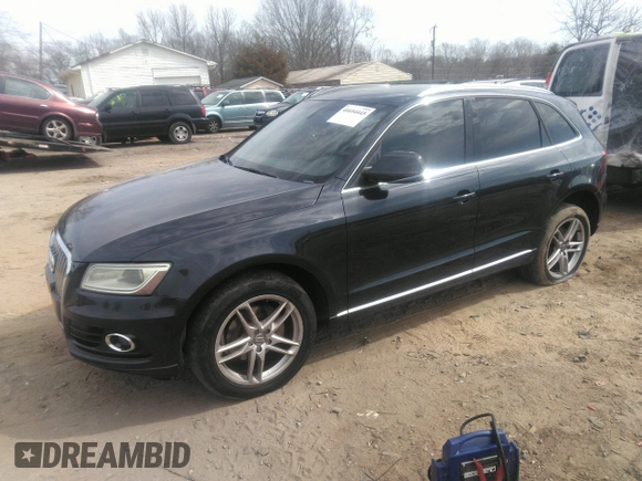2013 Audi Q5 Premium Plus with VIN WA1LFAFP7DA021556, listed as a IAAI auction lot 41694445 with 271,631 mi miles. Bid and sale history available at carsss.com. Image 2.