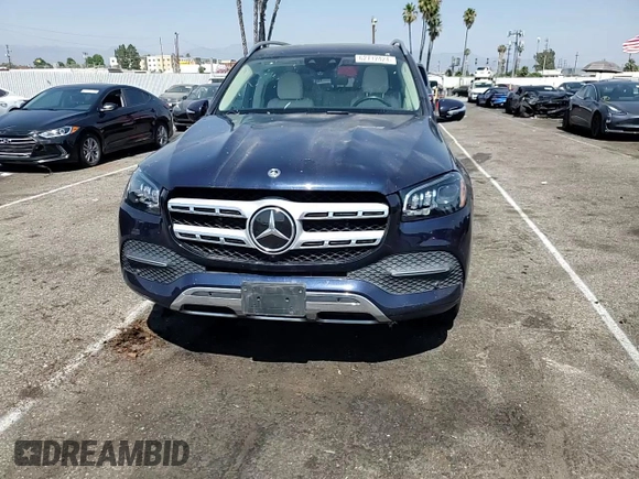 2021 Mercedes-Benz GLS 450 with VIN 4JGFF5KEXMA442665, listed as a Copart auction lot 62712424 with 24,449 mi miles and Salvage Title. Bid and sale history available at DreamBid. Image 12.