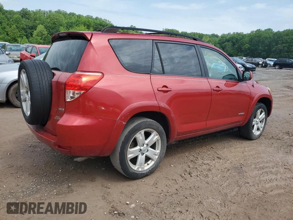 2007 Toyota RAV4 Sport with VIN JTMBD32V276045858, listed as a Copart auction lot 57290625 with Not provided miles and Clean title. Bid and sale history available at DreamBid. Image 3.