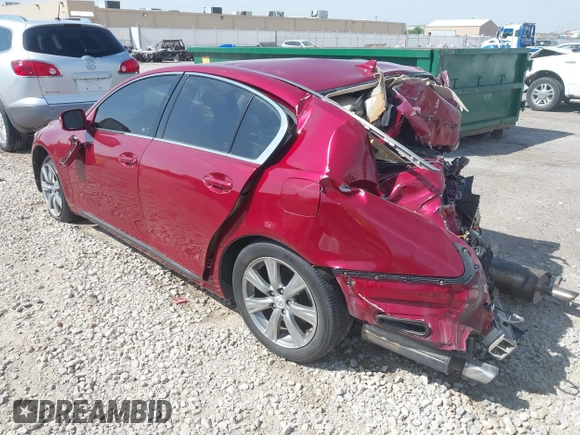 2008 Lexus GS 350 with VIN JTHCE96S580016491, listed as a IAAI auction lot 42036614 with 207,449 mi miles and . Bid and sale history available at DreamBid. Image 3.