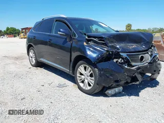 2010 Lexus RX 450h with VIN JTJBC1BA2A2010818, listed as a IAAI auction lot 41900059 with 123,365 mi miles and . Bid and sale history available at carsss.com. Image 1.