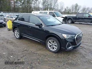 2024 Audi Q3 S line Premium with VIN WA1DECF37R1116240, listed as a IAAI auction lot 41300570 with 3,086 mi miles. Bid and sale history available at carsss.com. Image 1.