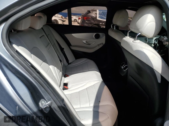 2018 Mercedes-Benz C 300 with VIN 55SWF4JBXJU265610, listed as a Copart auction lot 57435215 with 46,071 mi miles and Salvage title. Bid and sale history available at DreamBid. Image 10.