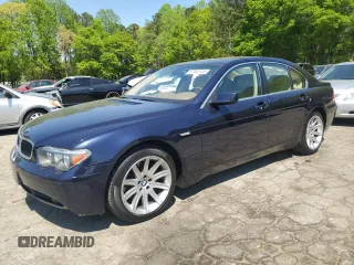 2005 BMW 7 Series with VIN WBAGL63545DP76208, listed as a Copart auction lot 52382445 with 111,378 mi miles and Clean title. Bid and sale history available at DreamBid. Image 1.