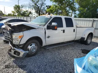 2015 Ford F-350 Lariat with VIN 1FT8W3CT0FEA68755, listed as a Copart auction lot 62486445 with 222,990 mi miles and Salvage title. Bid and sale history available at DreamBid. Image 1.