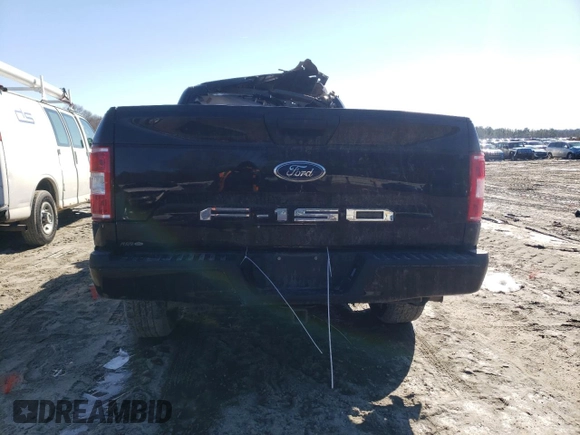 2020 Ford F-150 XL with VIN 1FTEX1EB0LFA55471, listed as a Copart auction lot 45352065 with 53,912 mi miles and Salvage title. Bid and sale history available at DreamBid. Image 6.