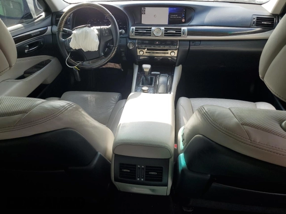 2016 Lexus LS 460 with VIN JTHBL5EF5G5141054, listed as a Copart auction lot 83382144 with 98,592 mi miles and Salvage title. Bid and sale history available at DreamBid. Image 8.