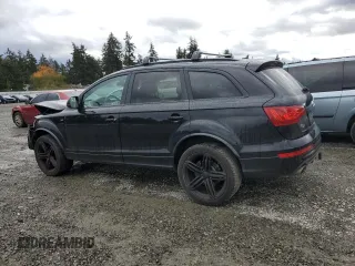 2013 Audi Q7 Prestige with VIN WA1WMAFE3DD015379, listed as a Copart auction lot 77213144 with 111,033 mi miles and Salvage title. Bid and sale history available at DreamBid. Image 2.