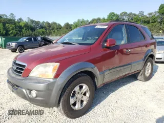 2007 Kia Sorento LX z VIN KNDJD736175720518, wystawiony jako Copart lot #57436665 z przebiegiem 98 020 mil mil oraz Szkoda całkowita • Salvage title. Historia ofert i sprzedaży dostępna na DreamBid. Obrazek 1.