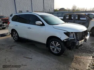 2017 Nissan Pathfinder S with VIN 5N1DR2MM4HC676666, listed as a Copart auction lot 51314585 with 101,538 mi miles and Salvage Title. Bid and sale history available at carsss.com. Image 4.