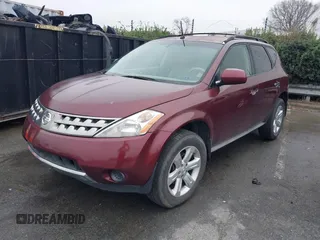 2007 Nissan Murano S with VIN JN8AZ08W37W663397, listed as a IAAI auction lot 41552454 with 236,888 mi miles and . Bid and sale history available at DreamBid. Image 2.