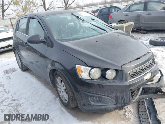 2014 Chevrolet Sonic LT with VIN 1G1JC6SB3E4219055, listed as a IAAI auction lot 41411713 with 76,047 mi miles. Bid and sale history available at carsss.com. Image 1.