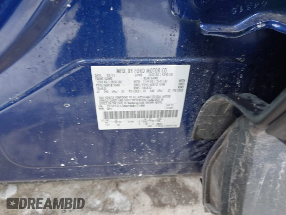 2015 Ford Edge SEL with VIN 2FMTK3J85FBB17198, listed as a IAAI auction lot 41388073 with 168,206 mi miles. Bid and sale history available at carsss.com. Image 9.