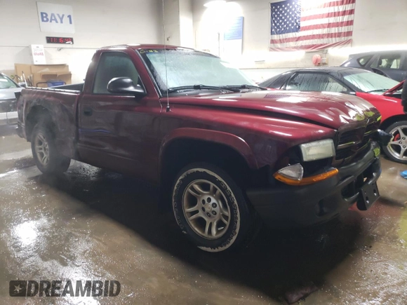 2003 Dodge Dakota with VIN 1D7FL16X23S110090, listed as a Copart auction lot 42705065 with 0 mi miles and Non Repairable. Bid and sale history available at carsss.com. Image 4.