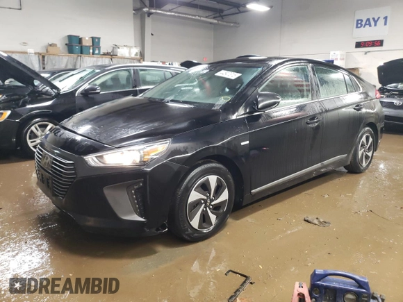 2018 Hyundai Ioniq SEL z VIN KMHC75LC7JU066188, wystawiony jako Copart lot #44547315 z przebiegiem 93 533 mil mil oraz Szkoda całkowita • Salvage title. Historia ofert i sprzedaży dostępna na DreamBid. Obrazek 1.