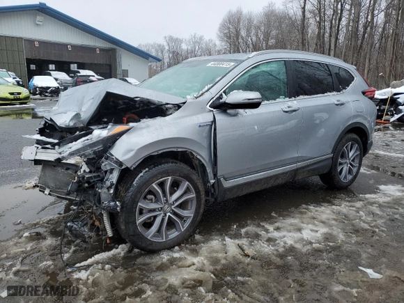 2022 Honda CR-V Hybrid Touring with VIN 5J6RT6H99NL019263, listed as a Copart auction lot 44000415 with 57,403 mi miles and Salvage Title. Bid and sale history available at carsss.com. Image 1.