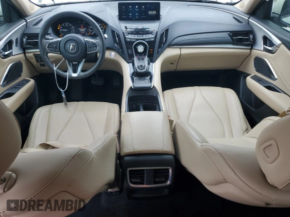 2019 Acura RDX with VIN 5J8TC1H3XKL022552, listed as a Copart auction lot 42450225 with 53,336 mi miles and Salvage Title. Bid and sale history available at carsss.com. Image 8.