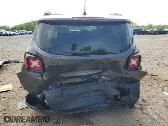 2018 Jeep Renegade Latitude with VIN ZACCJBBB5JPG77352, listed as a Copart auction lot 54854675 with 85,493 mi miles and Salvage title. Bid and sale history available at DreamBid. Image 6.