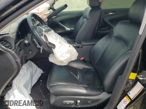 2012 Lexus IS 350 with VIN JTHBE5C21C5029923, listed as a Copart auction lot 54266105 with 209,009 mi miles and Salvage title. Bid and sale history available at DreamBid. Image 7.