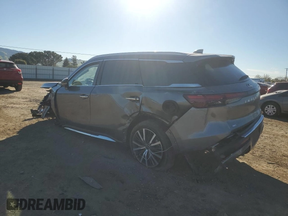 2023 Infiniti QX60 Sensory with VIN 5N1DL1GS5PC353778, listed as a Copart auction lot 50277475 with 20,386 mi miles and Salvage title. Bid and sale history available at DreamBid. Image 2.