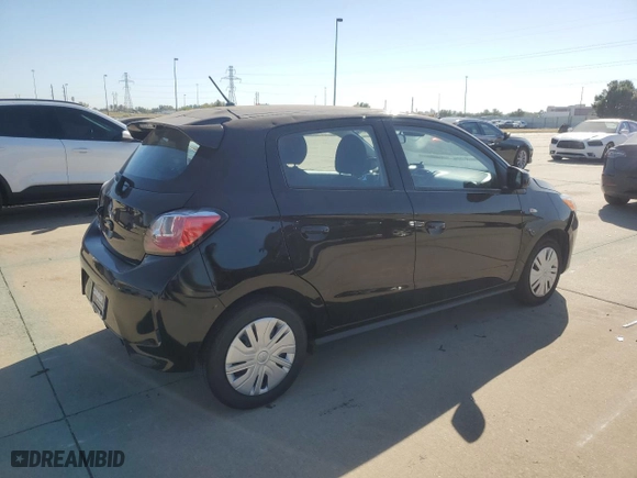 2021 Mitsubishi Mirage ES with VIN ML32AUHJXMH007851, listed as a Copart auction lot 77308724 with 61,758 mi miles and Salvage Title. Bid and sale history available at carsss.com. Image 3.