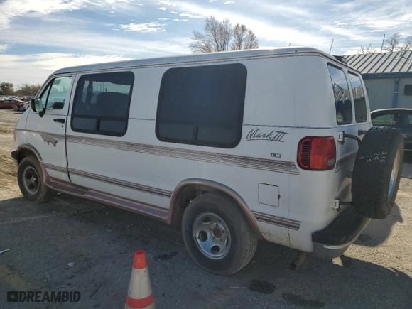 1997 Dodge Ram Van with VIN 2B6HB21Y3VK566547, listed as a Copart auction lot 82467174 with NaN miles and Clean Title. Bid and sale history available at carsss.com. Image 2.