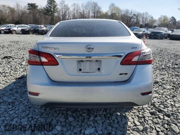 2013 Nissan Sentra SV with VIN 3N1AB7APXDL715091, listed as a Copart auction lot 50904735 with 158,910 mi miles and Salvage Title. Bid and sale history available at carsss.com. Image 6.
