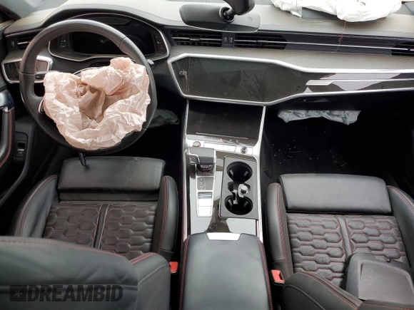 2021 Audi RS 7 z VIN WUAPCBF28MN901560, wystawiony jako Copart lot #84767714 z przebiegiem Nie podano mil oraz Szkoda całkowita • Salvage title. Historia ofert i sprzedaży dostępna na DreamBid. Obrazek 8.
