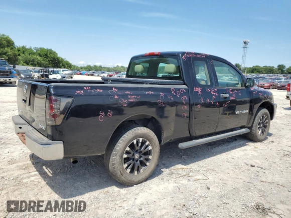 2008 Nissan Titan XE with VIN 1N6BA06A88N301438, listed as a Copart auction lot 59638385 with 122,576 mi miles and Salvage title. Bid and sale history available at DreamBid. Image 3.