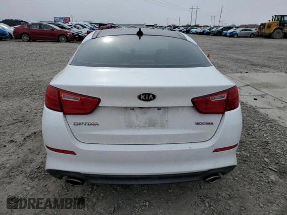 2015 Kia Optima EX with VIN 5XXGN4A78FG496319, listed as a Copart auction lot 44060095 with 101,584 mi miles and Salvage Title. Bid and sale history available at DreamBid. Image 6.
