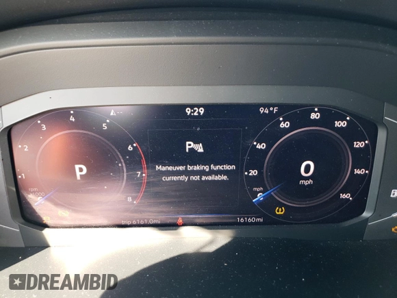 2023 Volkswagen Atlas SE with VIN 1V2JE2CA9PC222811, listed as a Copart auction lot 65216014 with 16,160 mi miles and Salvage title. Bid and sale history available at DreamBid. Image 9.