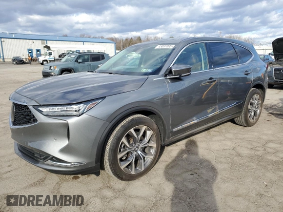 2023 Acura MDX w/Technology Package with VIN 5J8YE1H41PL001394, listed as a Copart auction lot 43087095 with 33,143 mi miles and Clean Title. Bid and sale history available at carsss.com. Image 1.