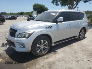 2017 Infiniti QX80 with VIN JN8AZ2NF1H9641902, listed as a Copart auction lot 59181515 with 188,681 mi miles and Salvage title. Bid and sale history available at DreamBid. Image 1.