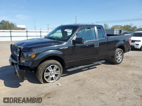 2014 Ford F-150 XL with VIN 1FTEX1EM2EKF44448, listed as a Copart auction lot 50102295 with 140,239 mi miles and Salvage title. Bid and sale history available at DreamBid. Image 1.